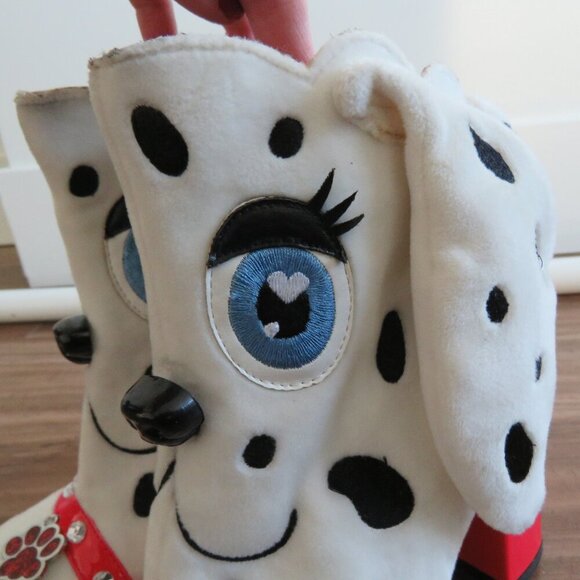 IRREGULAR CHOICE Dalmatian Pooch Perfect High Heel Boots Whimsy - Size US 5.5 - Picture 12 of 16